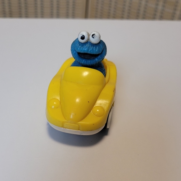 Sesame Street Beginner Race Set Cookie Monster Slot Car Loose 3" Tyco 1991 - Picture 1 of 8